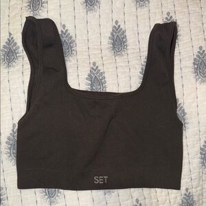 SET active espresso sports bra